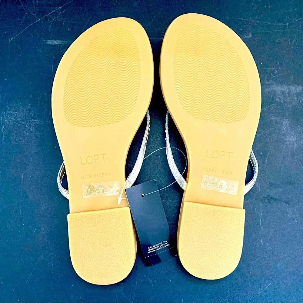 NWT Ann Taylor Loft women’s leather sandals size 7